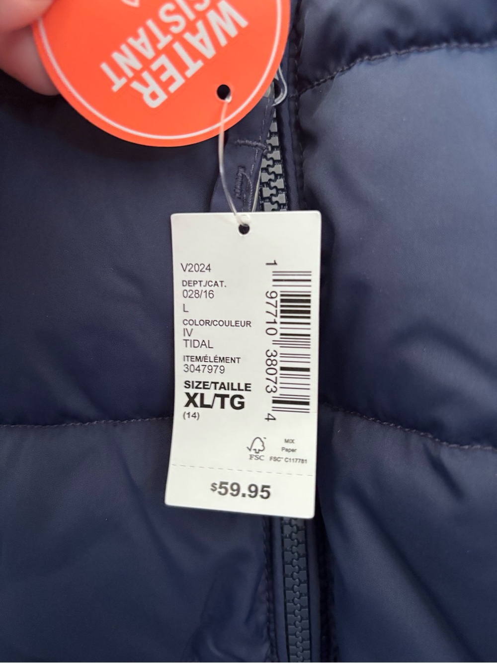 The Children's Place Navy Blue Puffer Jacket